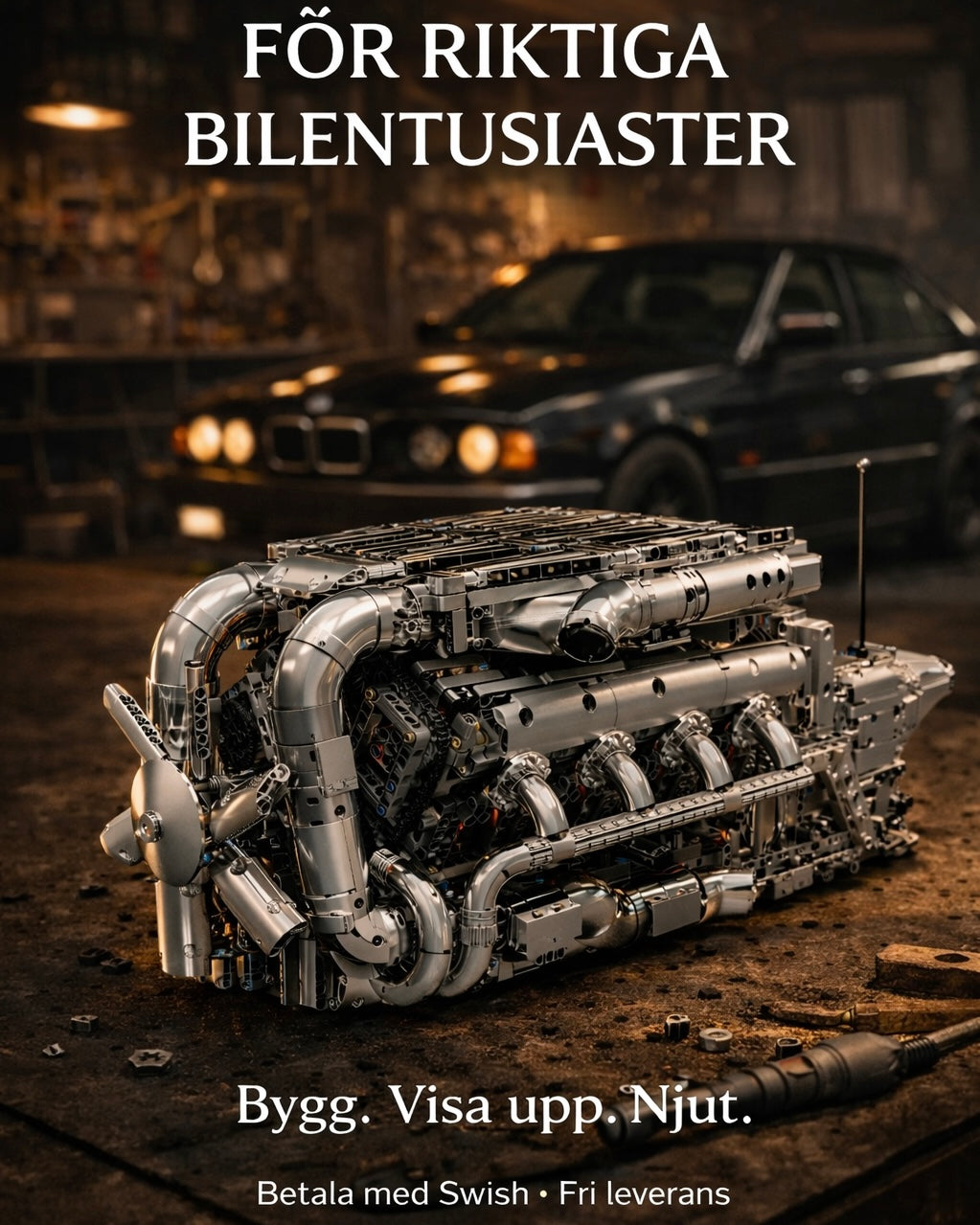 V8 Twin-Turbo Motor — 2900 delar