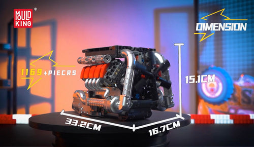 V8 Motor — 1169 delar •
Perfekt startmodell