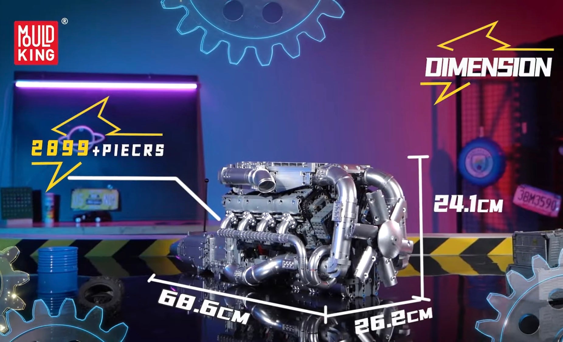 V8 Twin-Turbo Motor — 2900 delar