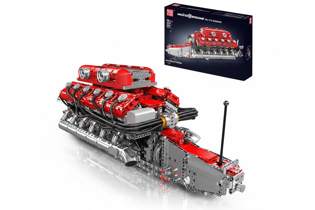 V12 Motor — 3472 delar •
Stor byggsats