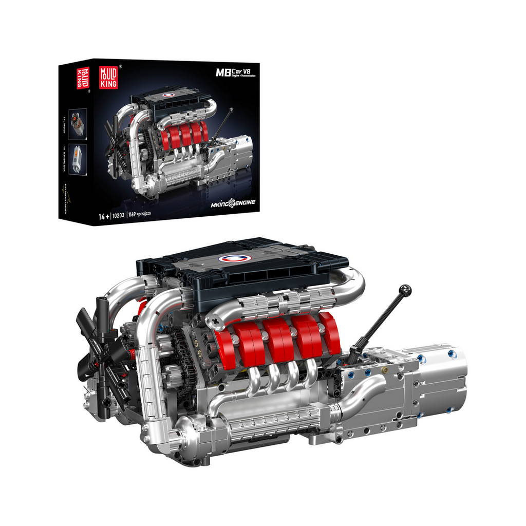 V8 Motor — 1169 delar •
Perfekt startmodell